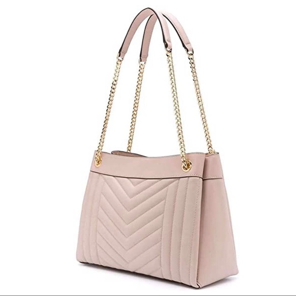 SOLD Michael Kors Susan Quilted Lamb Shoulder Bag - Picture 5 of 9